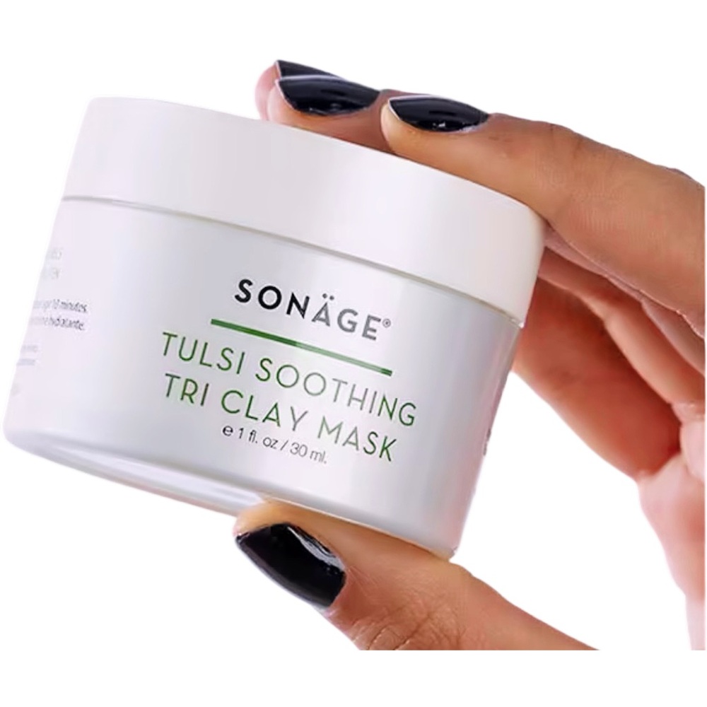 Tulsi Soothing Tri Clay Mask - White